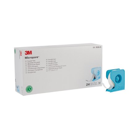 3M™ Micropore™ NonSterile Skin Friendly Medical Tape with Dispenser - 1/2" x 10 Yard