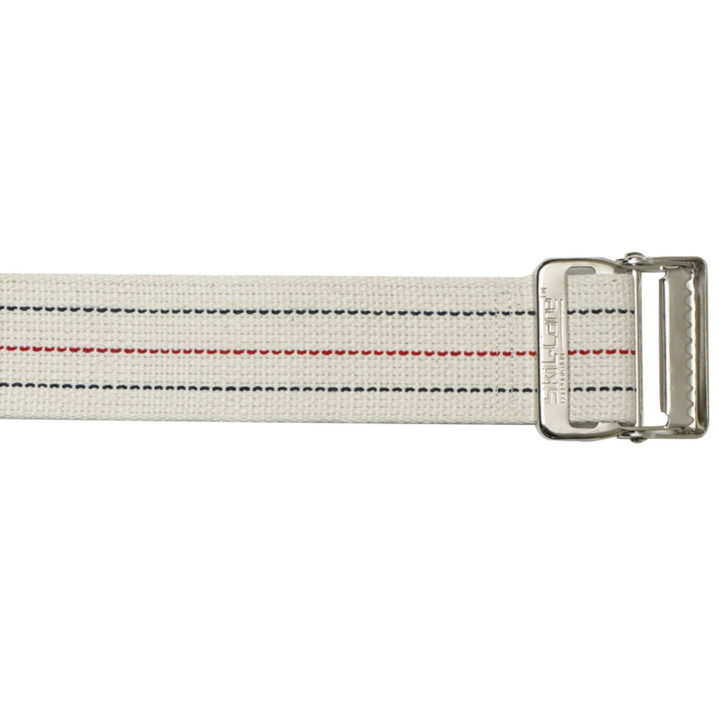 SkiL-CareÂª Heavy-Duty Gait Belt with Metal Buckle, Pinstripe, 72 Inch