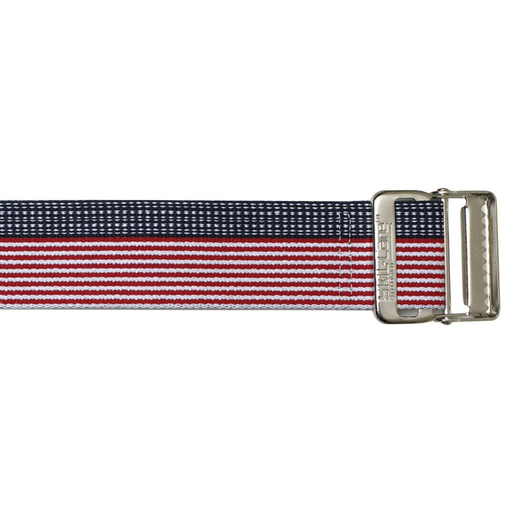 SkiL-CareÂª Heavy-Duty Gait Belt with Metal Buckle, Stars & Stripes, 60 Inch