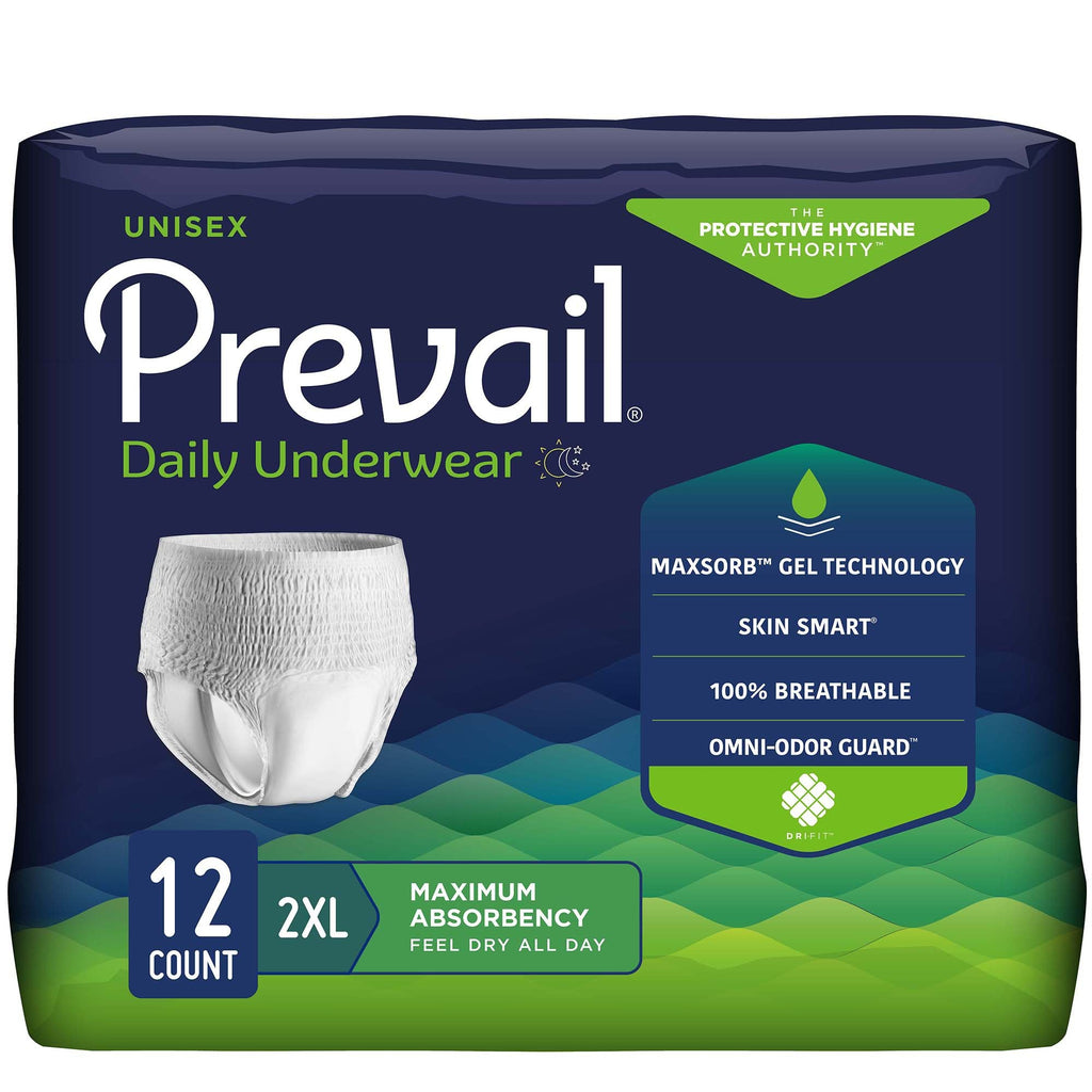 PrevailÂ¨ Daily Underwear Maximum Absorbent Underwear, Extra Extra Large