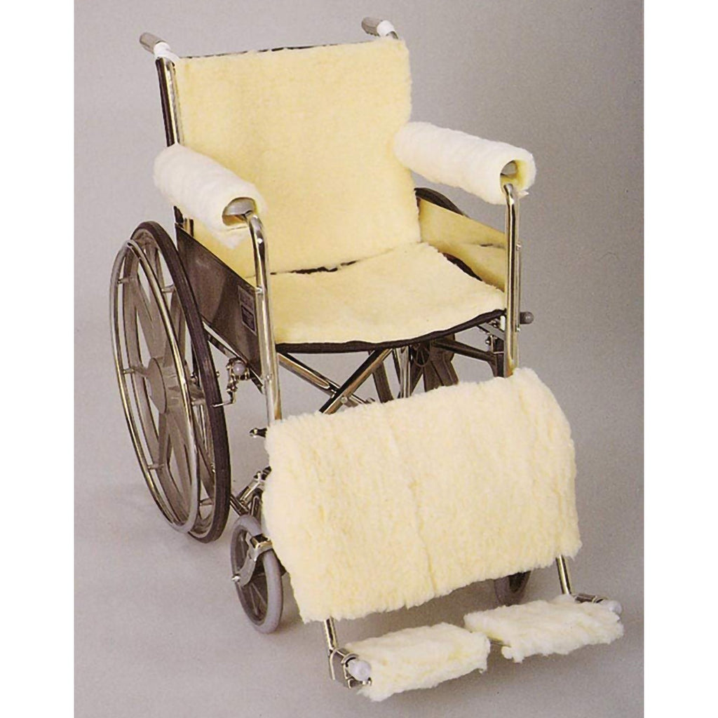 SkiL-CareÂª Seat and Back Pad, For Use With Wheelchair, Sheepskin