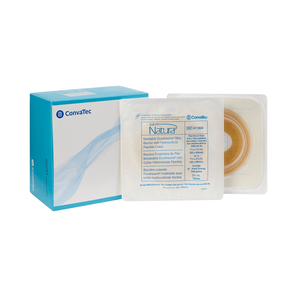 Sur-Fit NaturaÂ¨ DurahesiveÂ¨ Ostomy Barrier With 1_-2 1/8 Inch Stoma Opening