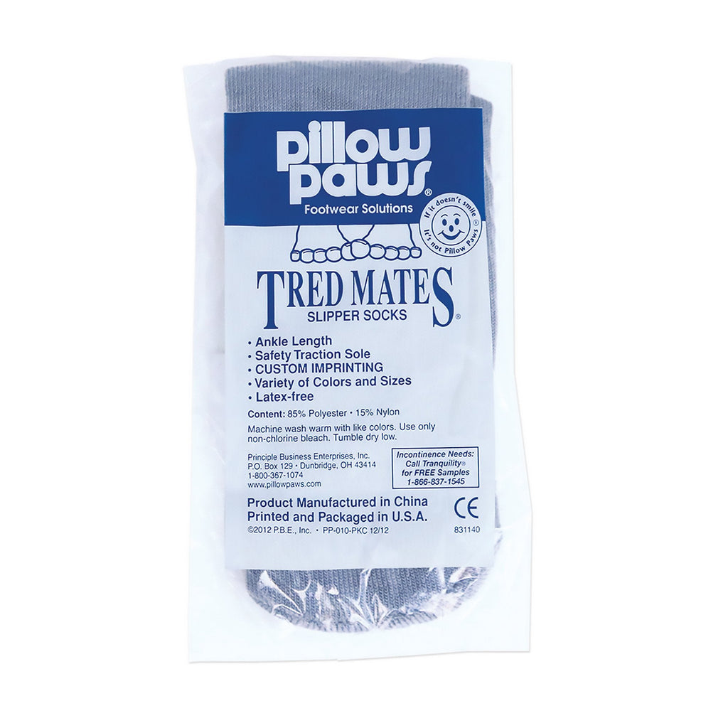 TredMatesÂ¨ Ankle High Single Imprint Slipper Socks, Medium
