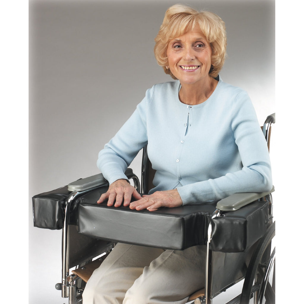 SkiL-CareÂª Lap Top Cushion, For Use With 16 - 18 in. Full Arm Wheelchairs, 2.5 in. H, Polyfoam