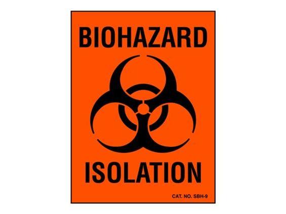 Shamrock Scientific Biohazard Warning Label