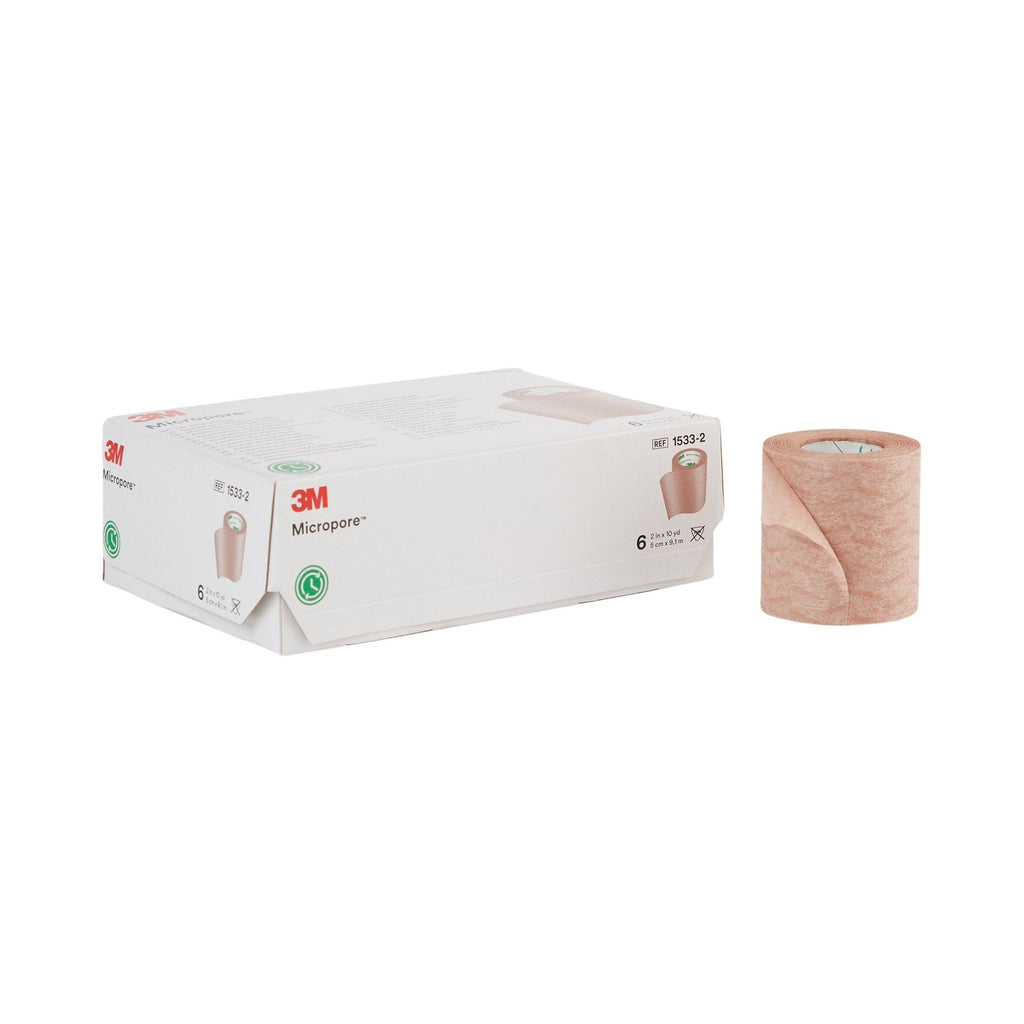 3MÂª MicroporeÂª Paper Medical Tape, 2 Inch x 10 Yard, Tan