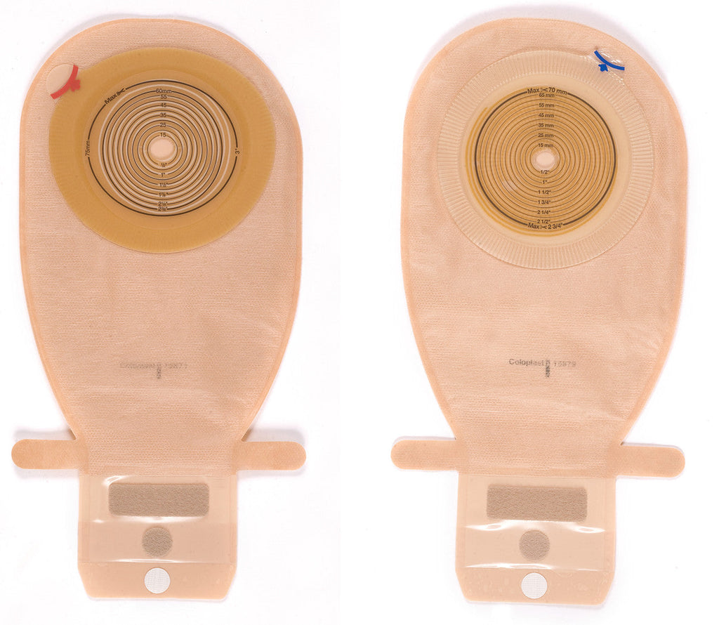 AssuraÂ¨ New Generation One-Piece Drainable Transparent Colostomy Pouch, 11_ Inch Length, 3/4 to 1_ Inch Stoma