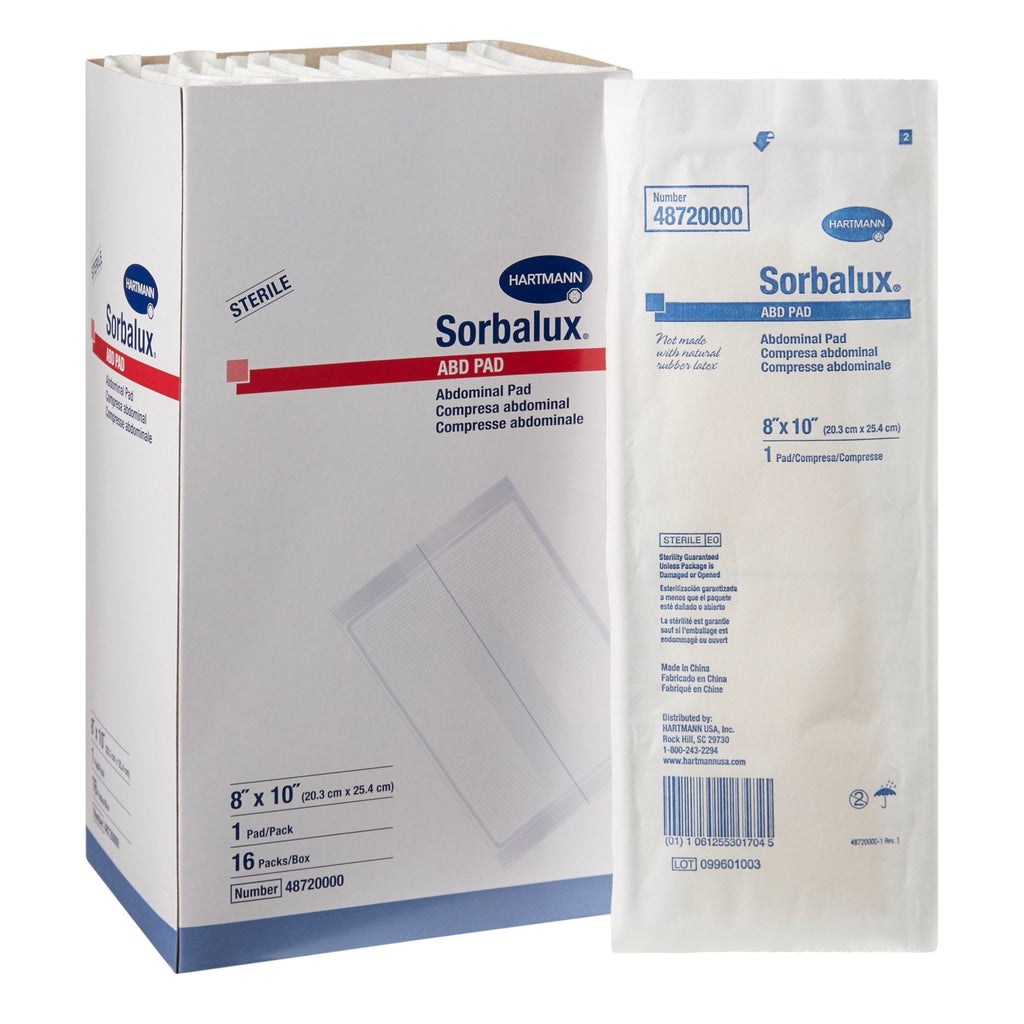 SorbaluxÂ¨ ABD Sterile Abdominal Pad, 8 x 10 Inch