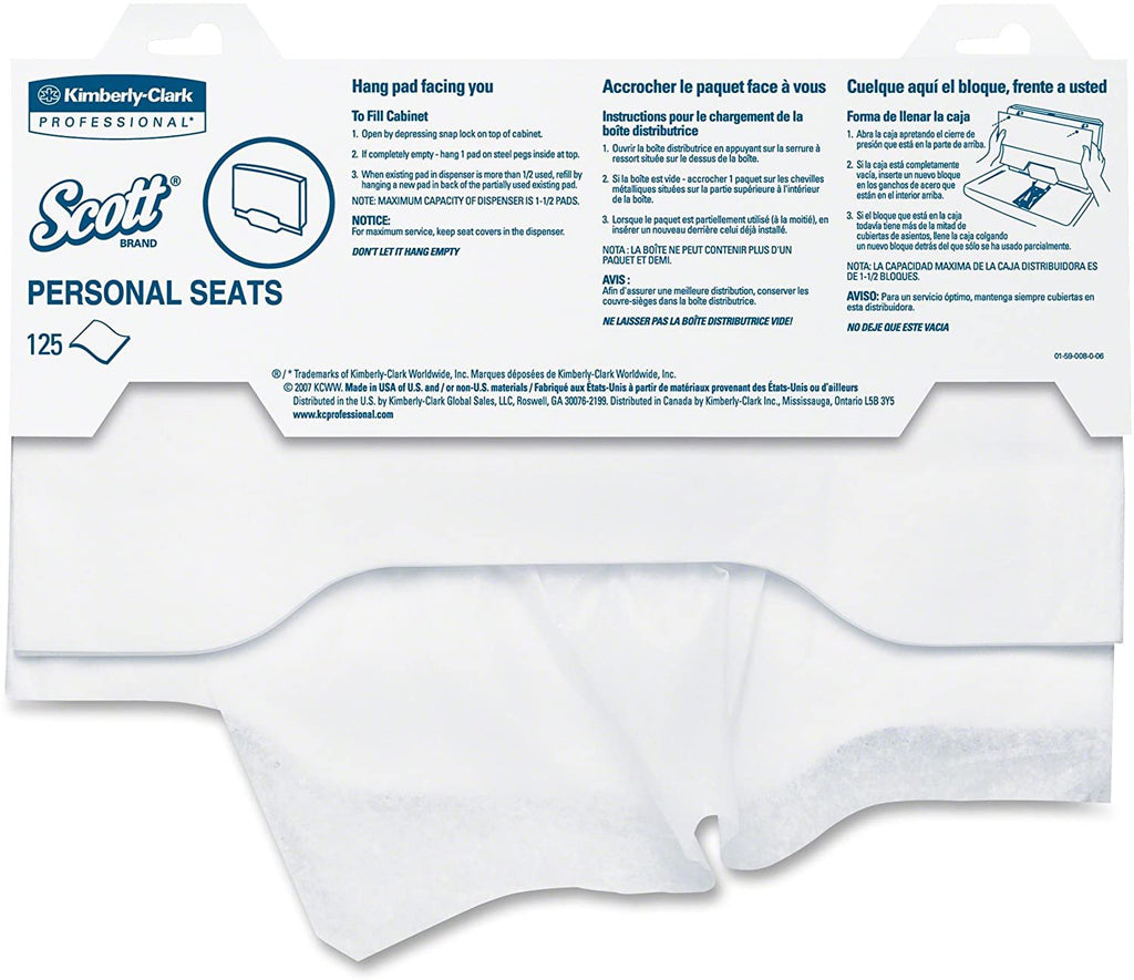 ScottÂ¨ Toilet Seat Cover, 125 per Pack
