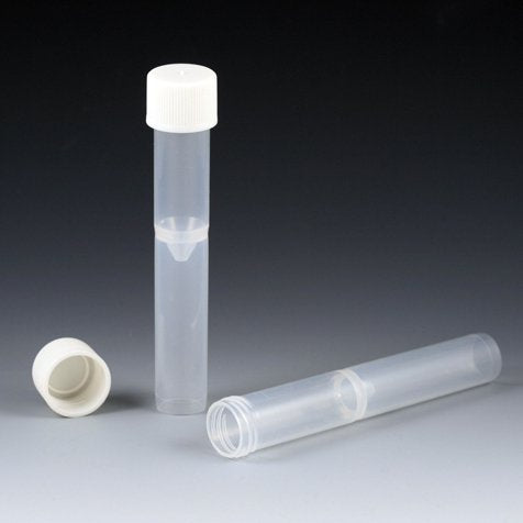 Test Tube False Bottom Plain 16 X 100 mm 5 mL Without Color Coding Without Closure Polypropylene Tube