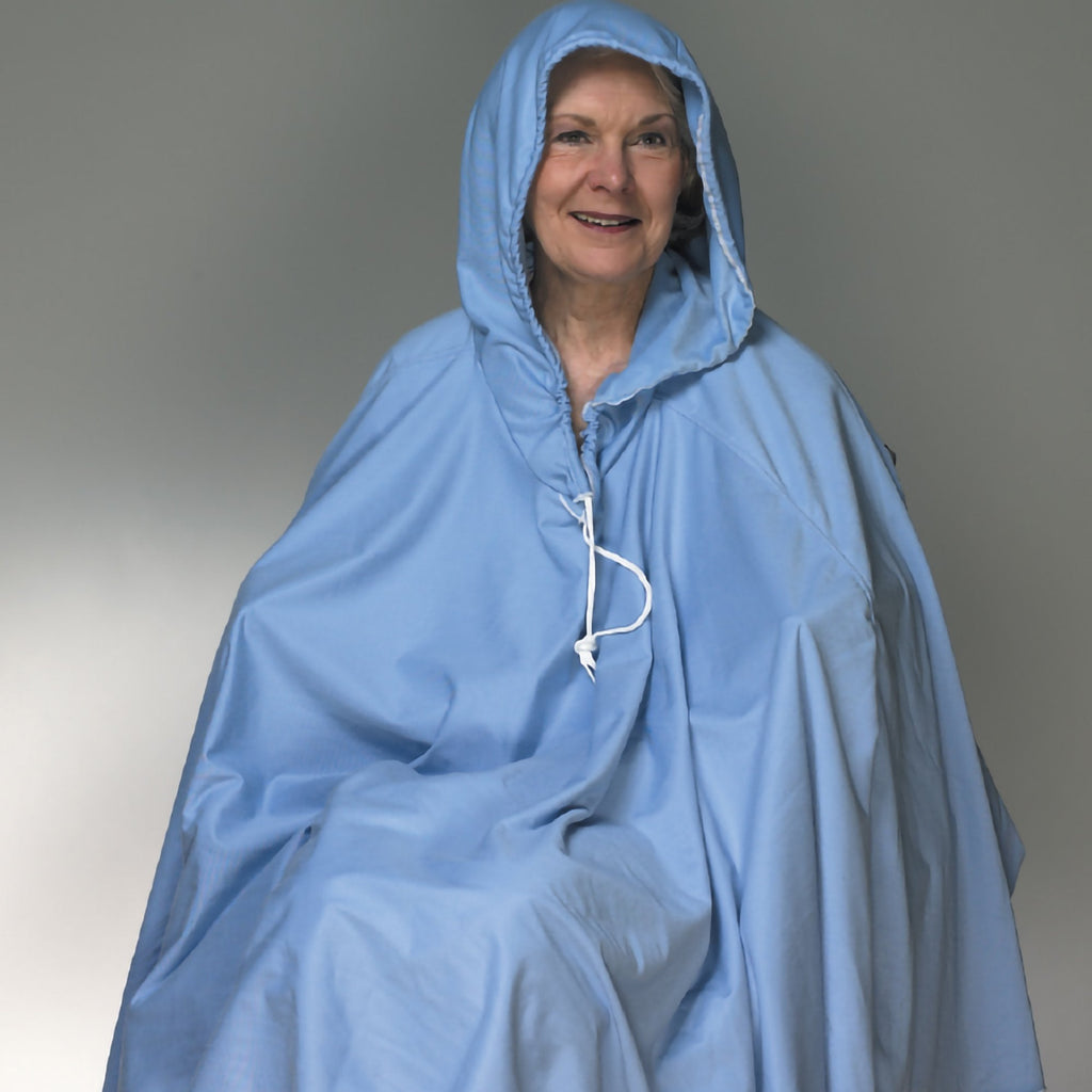 Skil-Care Shower Poncho with Hood