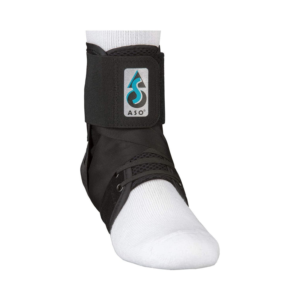Medspec Large, Lace-Up ASO Speed Lacer Ankle Brace / Hook and Loop Strap Closure, Left or Right Foot