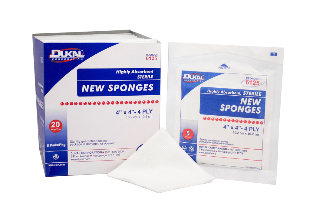 DukalÂª Sterile Nonwoven Sponge, 4 x 4 Inch