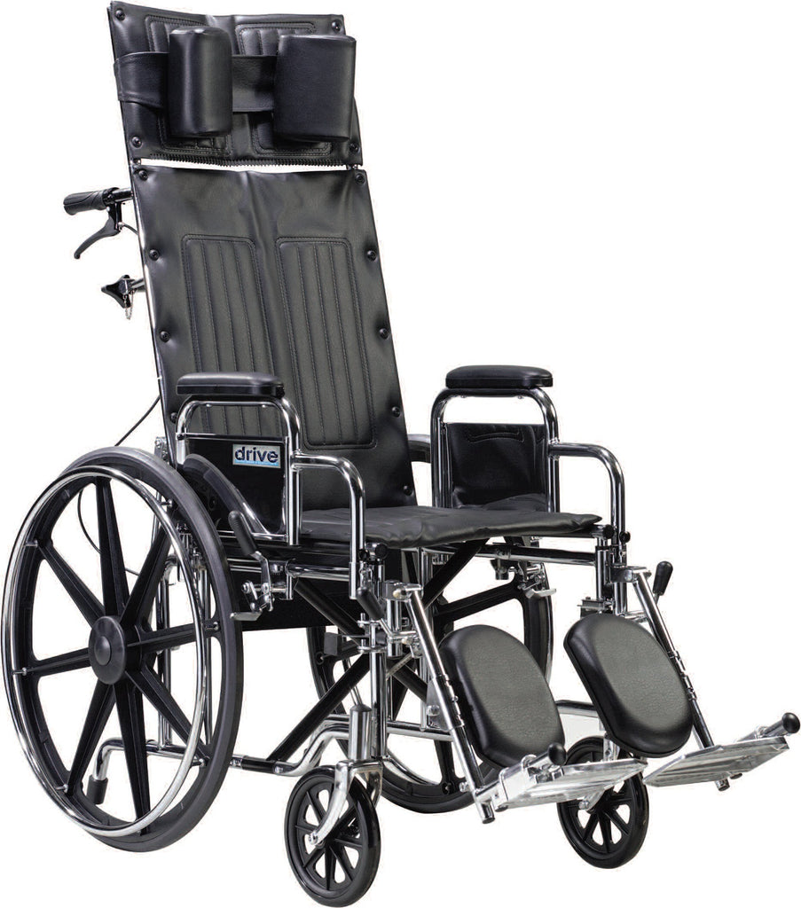 driveÂª Sentra Reclining Wheelchair, 22-Inch Seat Width