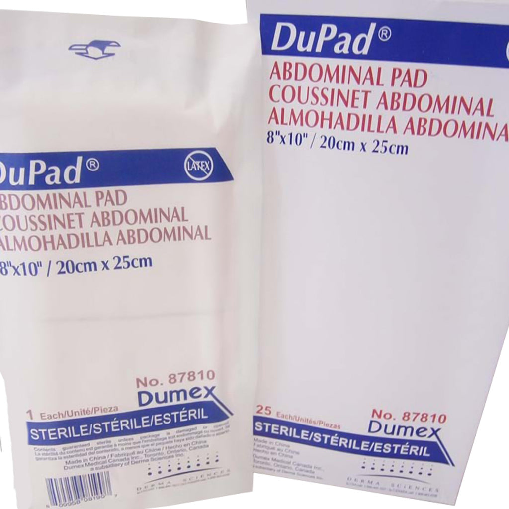 DuPadÂ¨ Sterile Abdominal Pad, 8 x 10 Inch