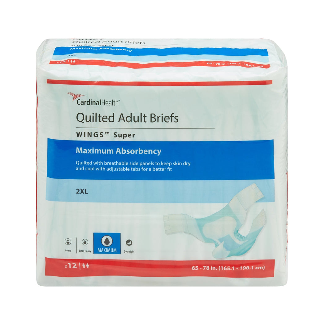 WingsÂª Super Maximum Absorbency Incontinence Brief, Extra Extra Large
