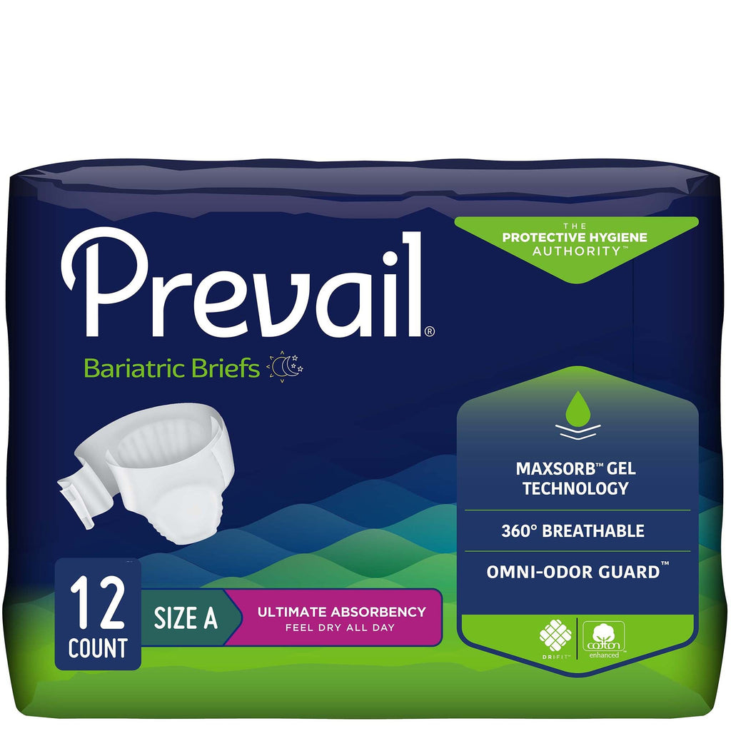 PrevailÂ¨ Bariatric Ultimate Incontinence Brief, Size A