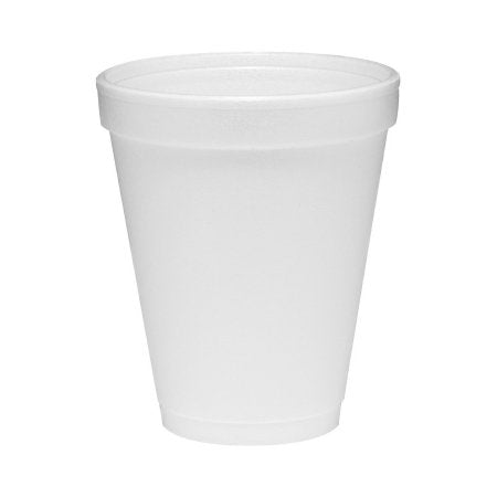 Dart® Drinking Cup, White, Styrofoam, Disposable, 10 oz