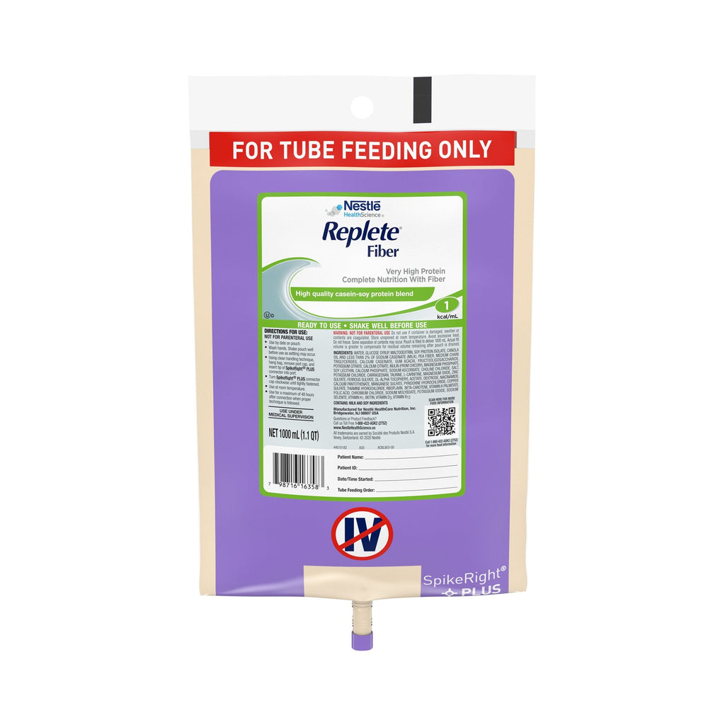 RepleteÂ¨ Fiber Ready to Hang Tube Feeding Formula, 33.8 oz. Bag