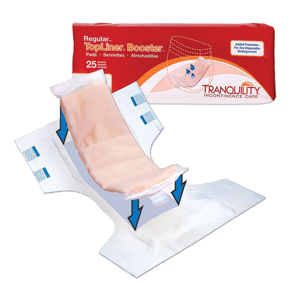 TopLinerÂª Added Absorbency Incontinence Booster Pad, 2_ x 14 Inch