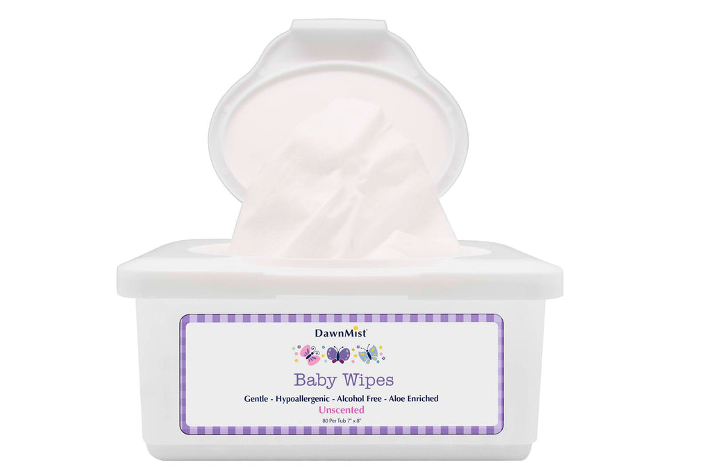 DawnMistÂ¨ Unscented Baby Wipes, Tub