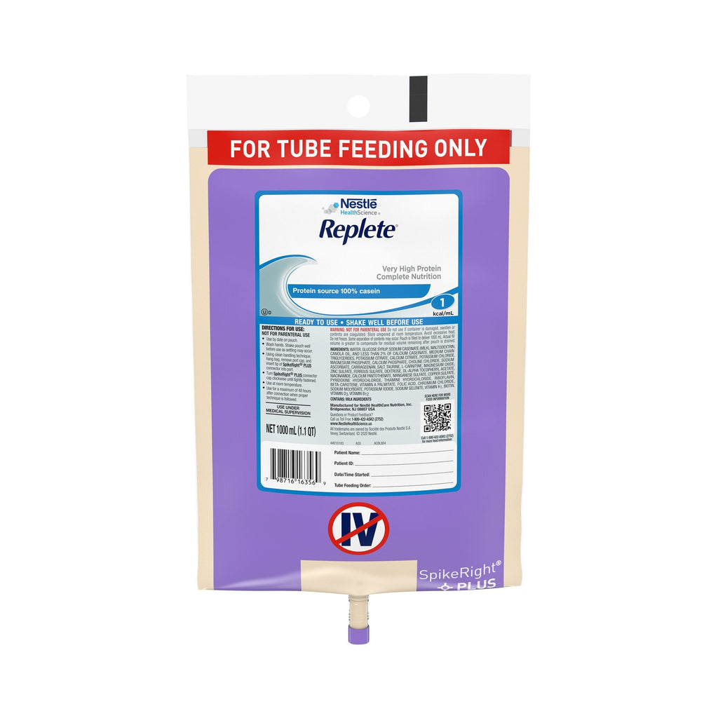 RepleteÂ¨ Ready to Hang Tube Feeding Formula, 33.8 oz. Bag