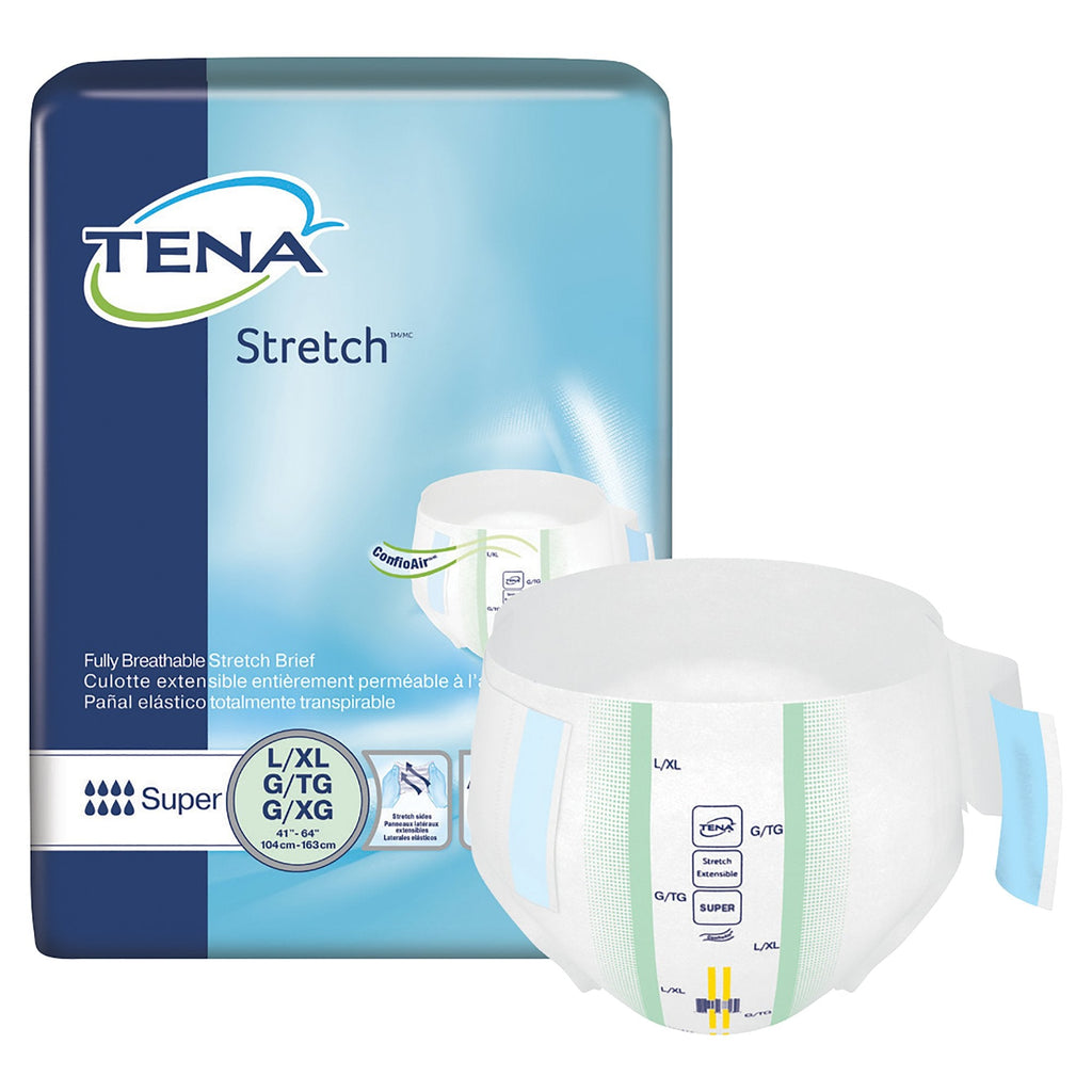 TenaÂ¨ StretchÂª Super Incontinence Brief, Large / Extra Large