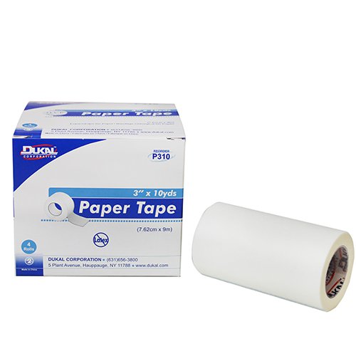 DukalÂª Paper Medical Tape, 3 Inch x 10 Yard, White