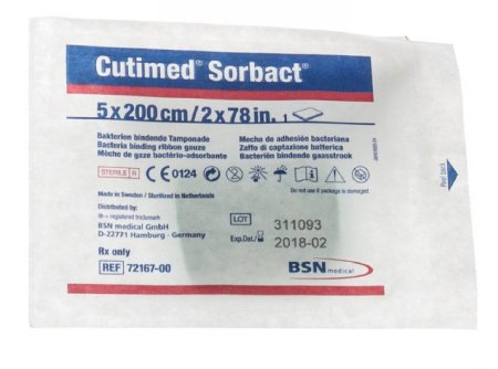 CutimedÂ¨ SorbactÂ¨ Impregnated Dressing, 2 x 79 Inch