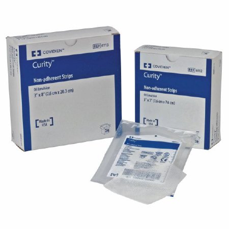 CurityÂª Oil Emulsion Impregnated Dressing, 3 x 8 Inch