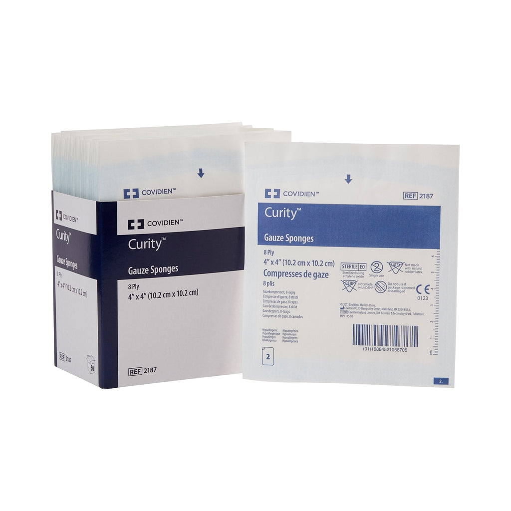 CurityÂª Sterile USP Type VII Gauze sponge, 4 x 4 Inch