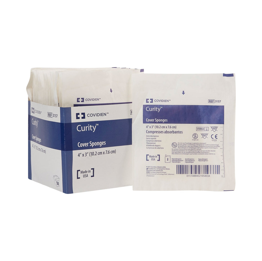 CurityÂª Sterile Nonwoven Sponge, 3 x 4 Inch