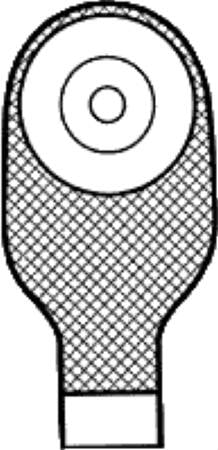 UltraLiteÂª One-Piece Drainable Transparent Ileostomy/Colostomy Pouch, 9 Inch Length, 1 Inch Stoma