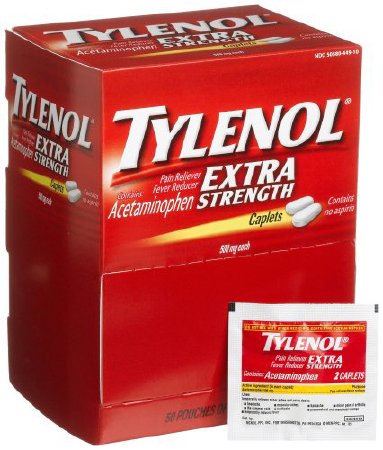TylenolÂ¨ Acetaminophen Pain Relief, 50 Caplets per Box