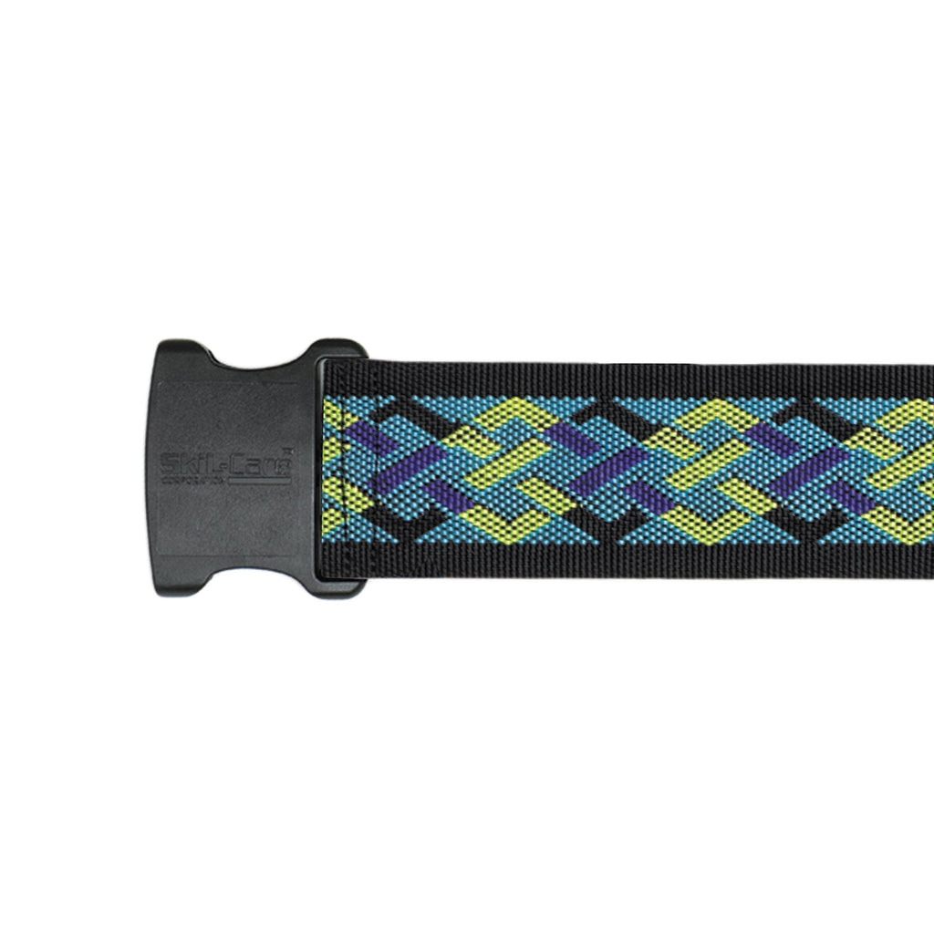 SkiL-CareÂª Nylon Gait Belts with Delrin Buckle, Geo-Pattern D