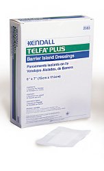 TelfaÂª Plus White Adhesive Dressing, 6 x 7 Inch