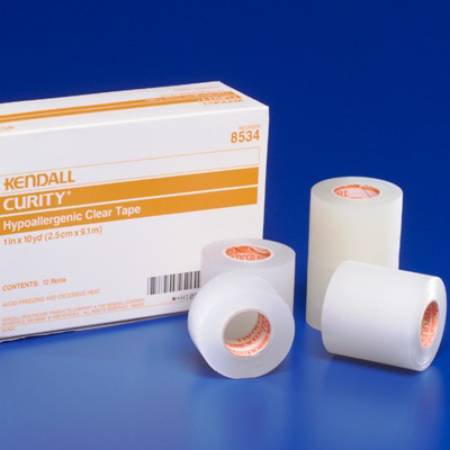 CurityÂª Plastic Medical Tape, 1/2 Inch x 10 Yard, Transparent