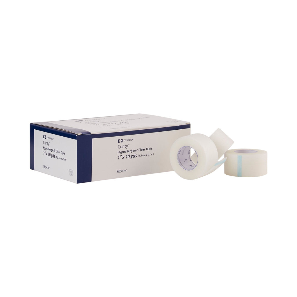 CurityÂª Plastic Medical Tape, 1 Inch x 10 Yard, Transparent