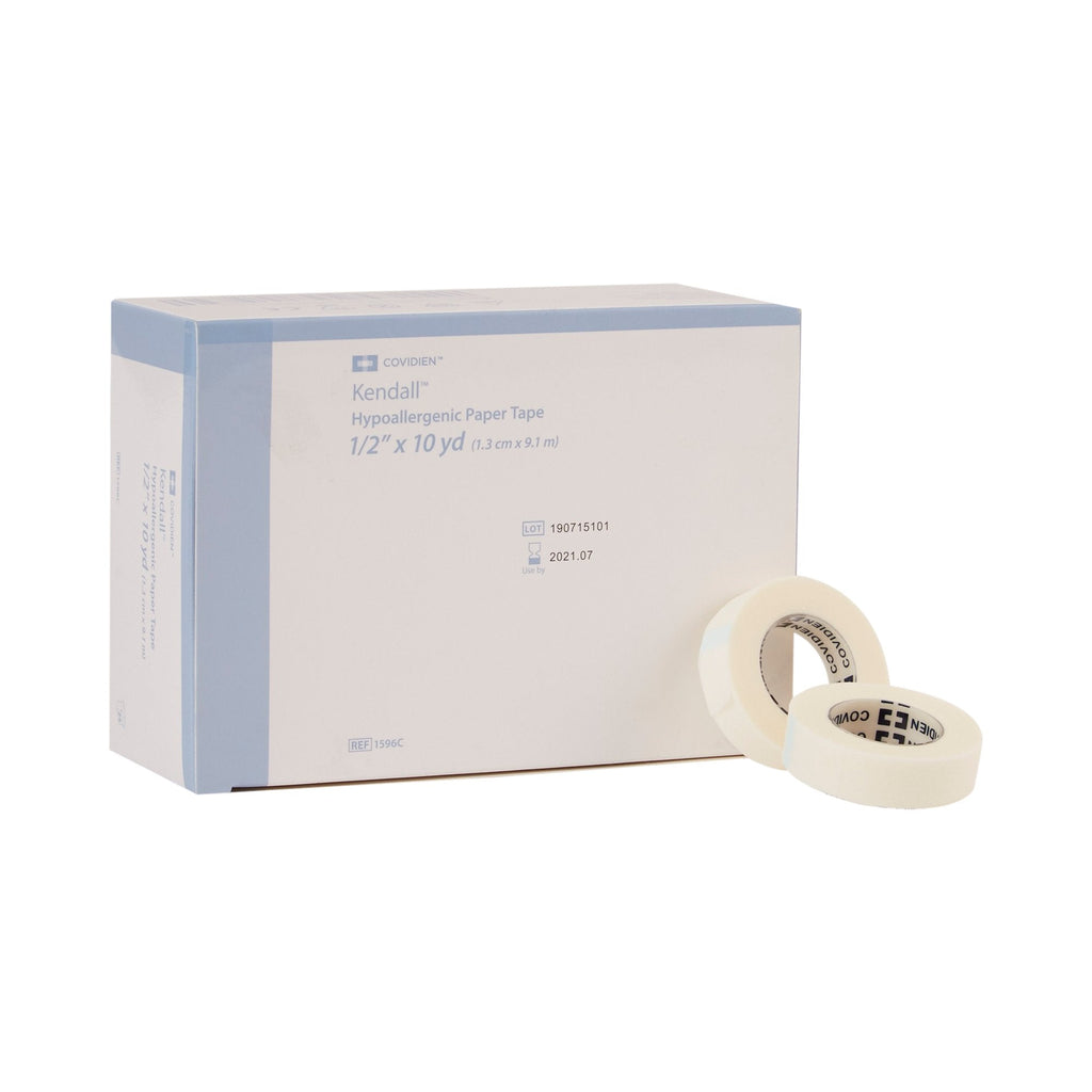 KendallÂª Hypoallergenic Paper Medical Tape, 1/2 Inch x 10 Yard, White