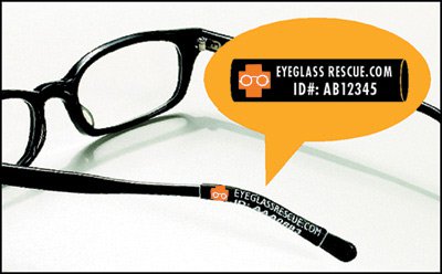 Eyeglass Rescue Identification & Protection Eyeglass Sleeves