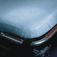 Stretcher Sheet Snug-Fit® Fitted Sheet 40 X 89 Inch Blue Polyethylene Disposable