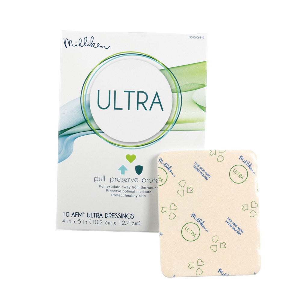 ULTRA Nonadhesive without Border Foam Dressing, 4 x 5 Inch