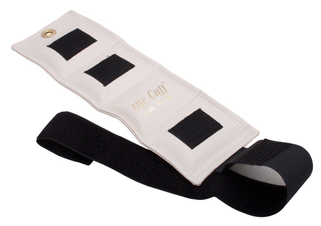 CuffÂ¨ Deluxe Ankle & Wrist Weight, White, 2 lbs.