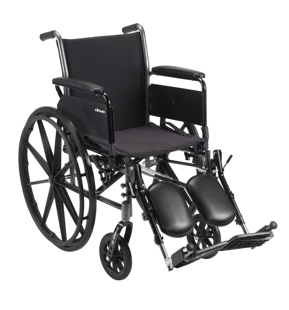driveÂª Cruiser III Lightweight Wheelchair, 16-Inch Seat Width