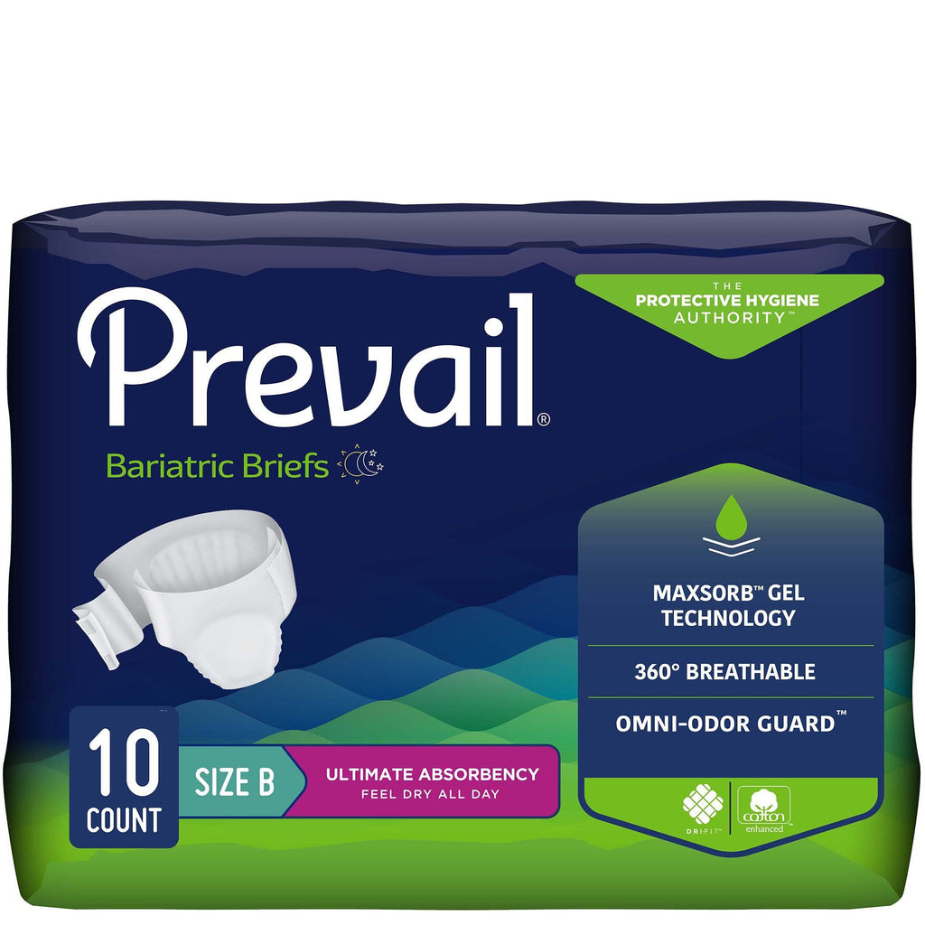 PrevailÂ¨ Bariatric Ultimate Incontinence Brief, Size B