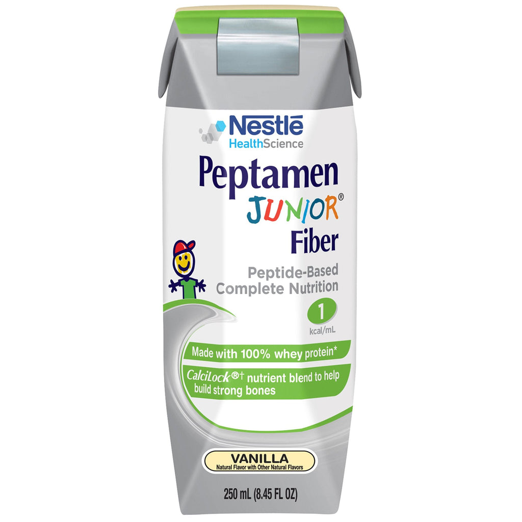 Peptamen JuniorÂ¨ Fiber Vanilla Pediatric Oral Supplement / Tube Feeding Formula, 8.45 oz. Tetra PrismaÂ¨