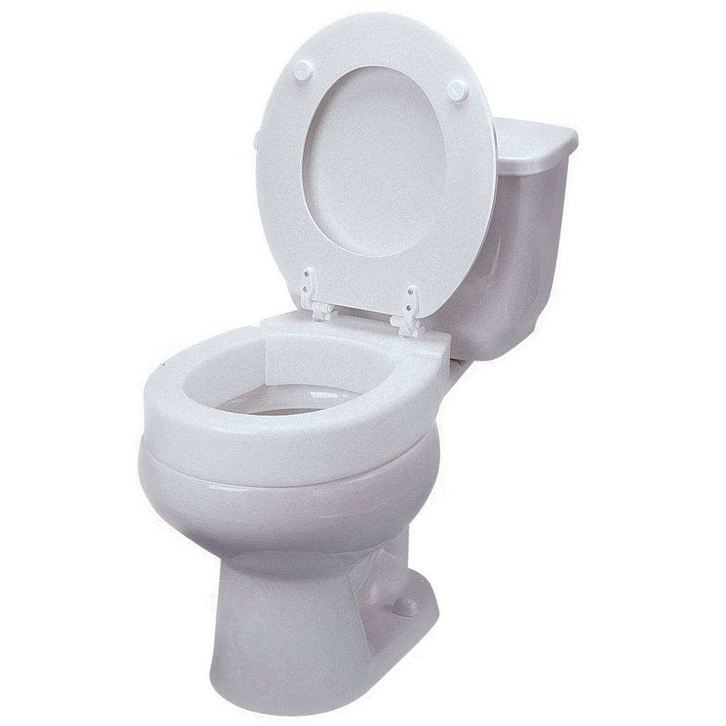 Maddak Tall-etteÂ¨ Toilet Seat - Standard, Hinged, White, 350 lbs. Capacity