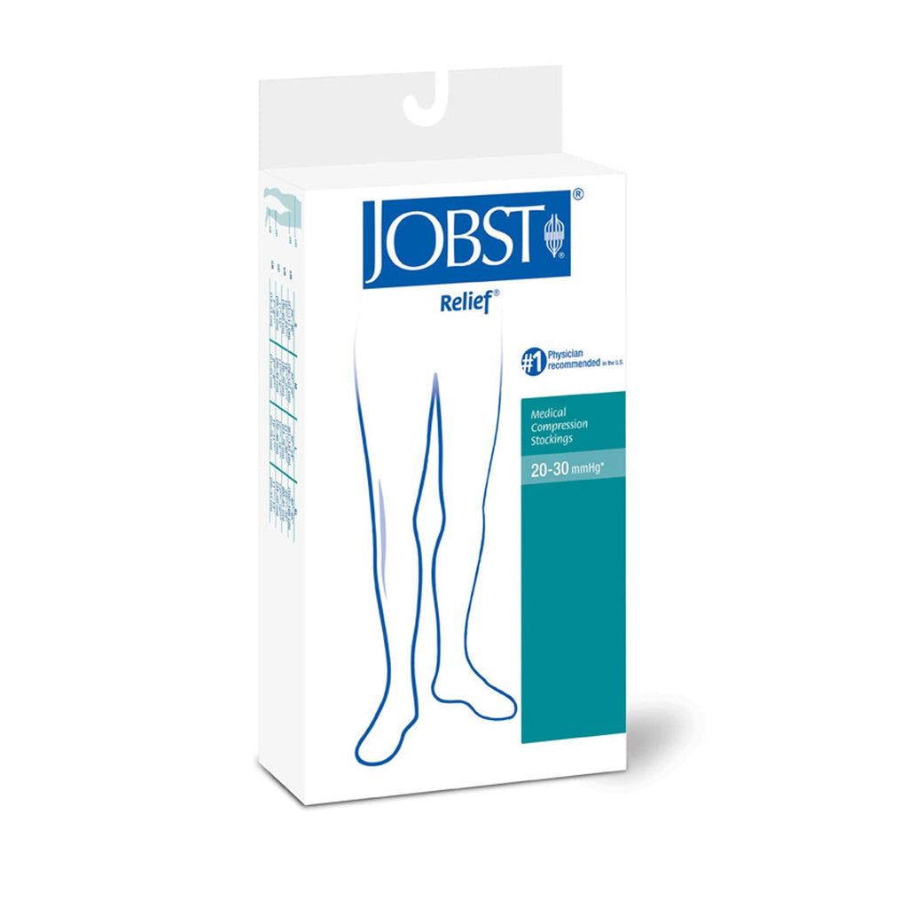 JobstÂ¨ ReliefÂ¨ Compression Thigh-High Stockings, Medium, Beige