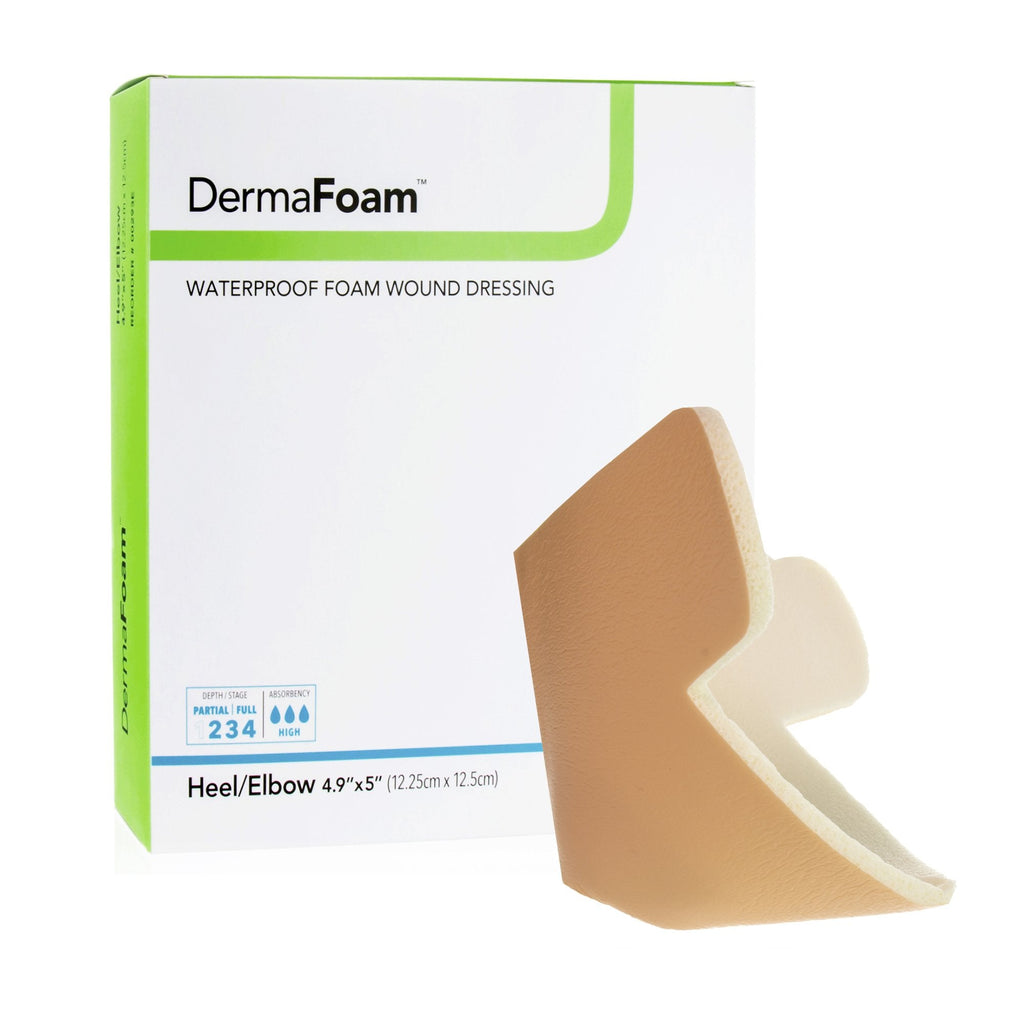DermaFoamÂ¨ Nonadhesive without Border Foam Dressing, 6 x 7 Inch