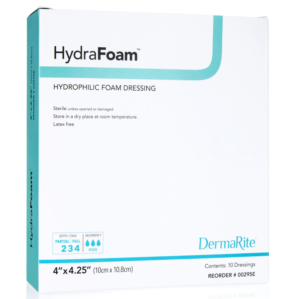 HydraFoamÂª Nonadhesive without Border Foam Dressing, 4 x 4_ Inch
